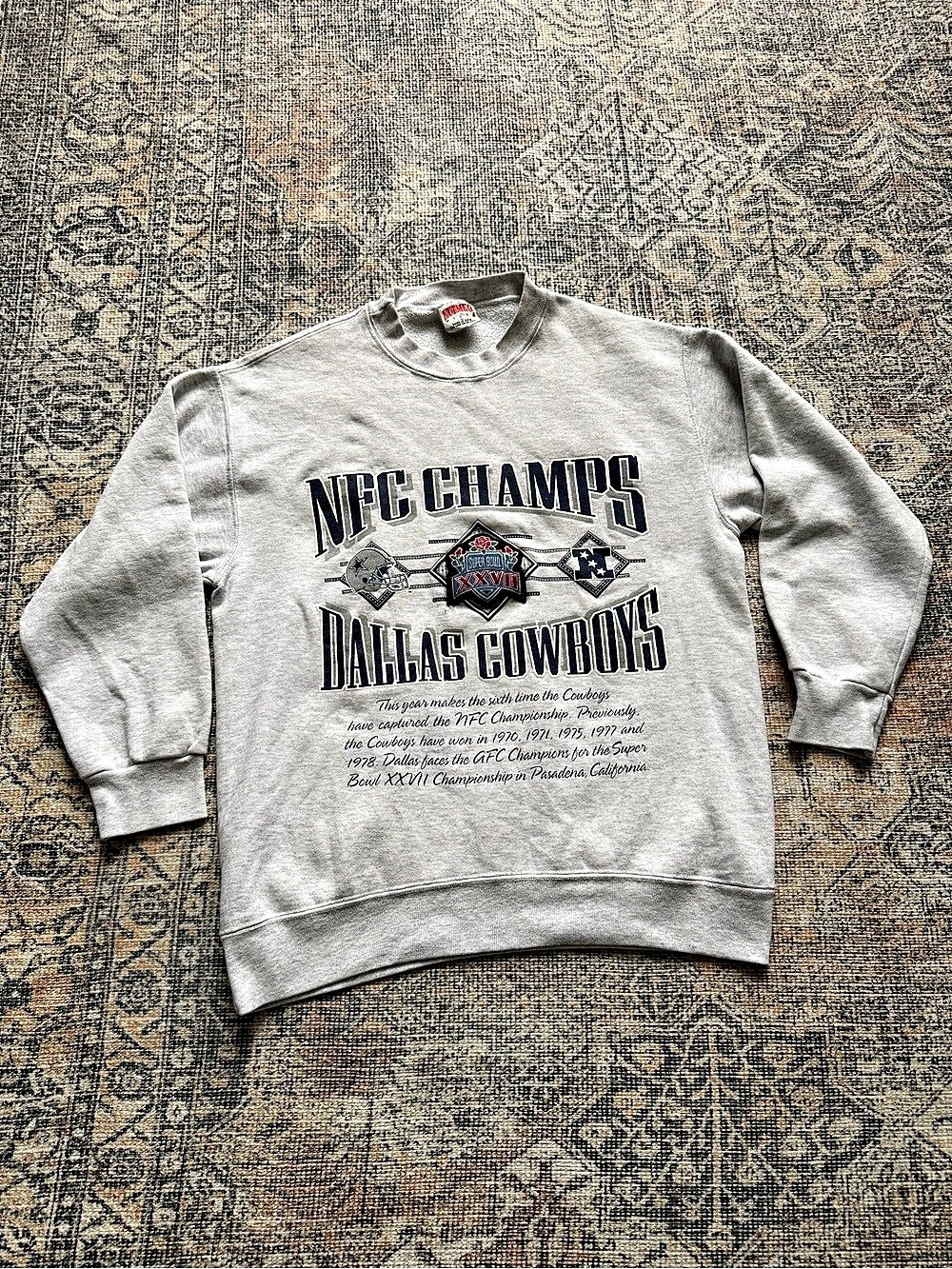 Vintage Nutmeg Dallas Cowboys Super Bowl XXVII Crewneck
